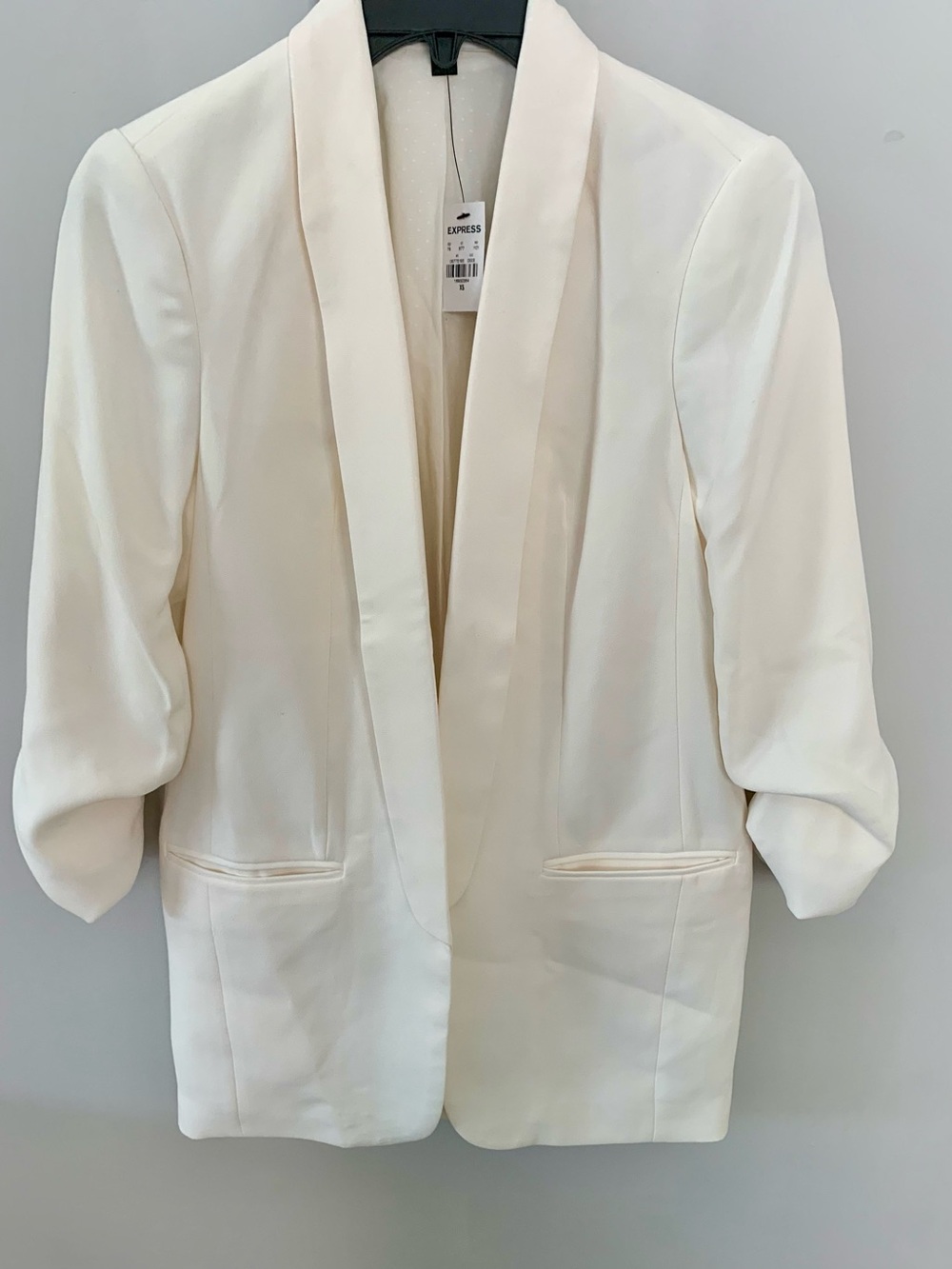 NWT Express Women's Cream Shawl Collar Blazer